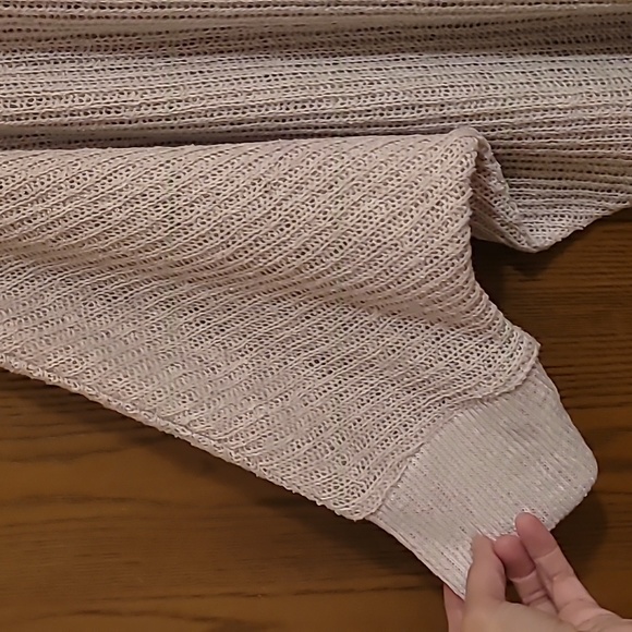 Aeropostale Beige Raglan Sleeve Open Cardigan NWT - Picture 3 of 4